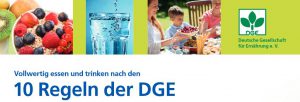 10 Regeln der DGE zur gesunden Ernährung