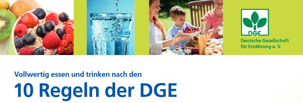 10 Regeln Deutsche Gesellschaft Für Ernährung 10 neue Regeln für eine gesunde Ernährung. Die Empfehlungen