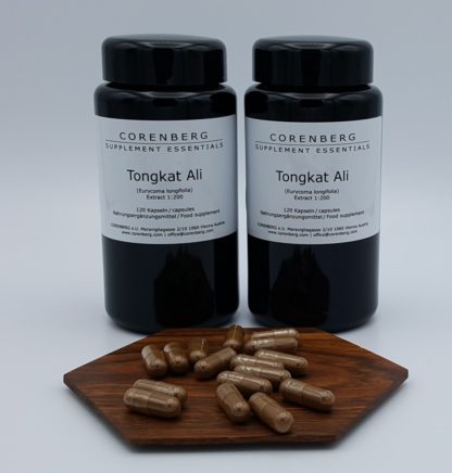 Two packs of CORENBERG® Tongkat Ali 1:200 capsules