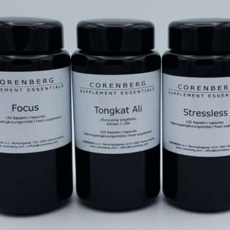 Bundle of Focus, Stressless and Tongkat Ali capsules