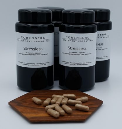 Viererpack Stressless Kapseln mit Rhodiola rosea und Withania somnifera